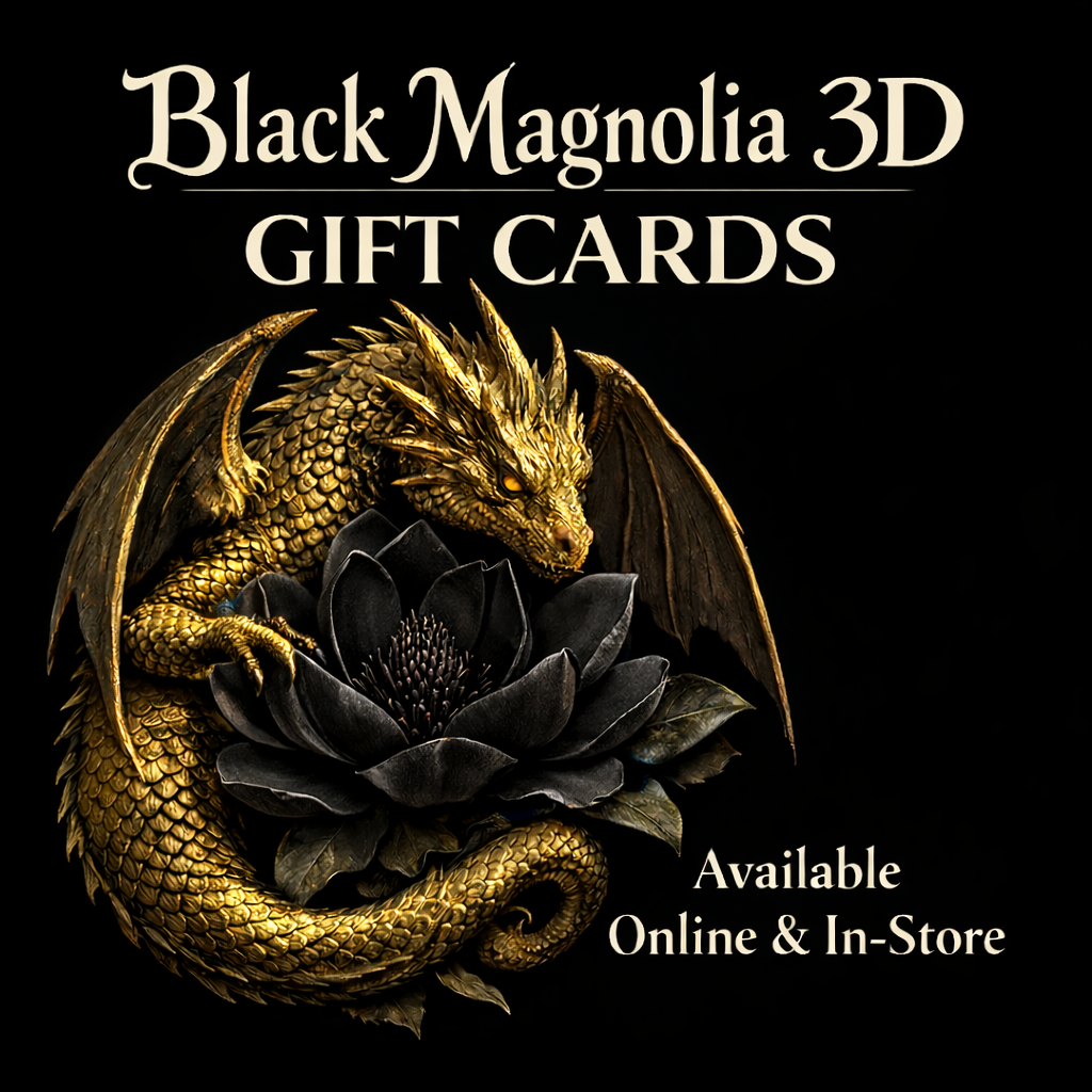 Black Magnolia 3D Gift Card