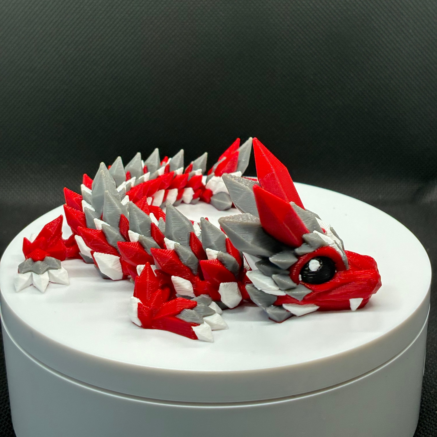 Crimson Frost Crystal Dragon