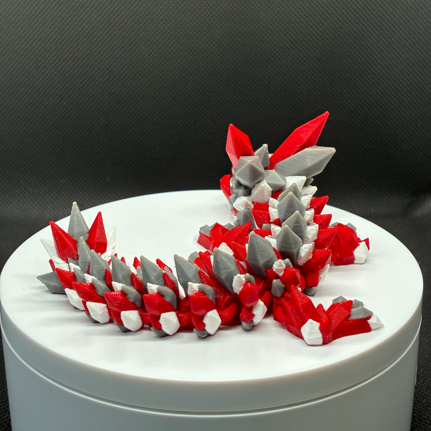 Crimson Frost Crystal Dragon