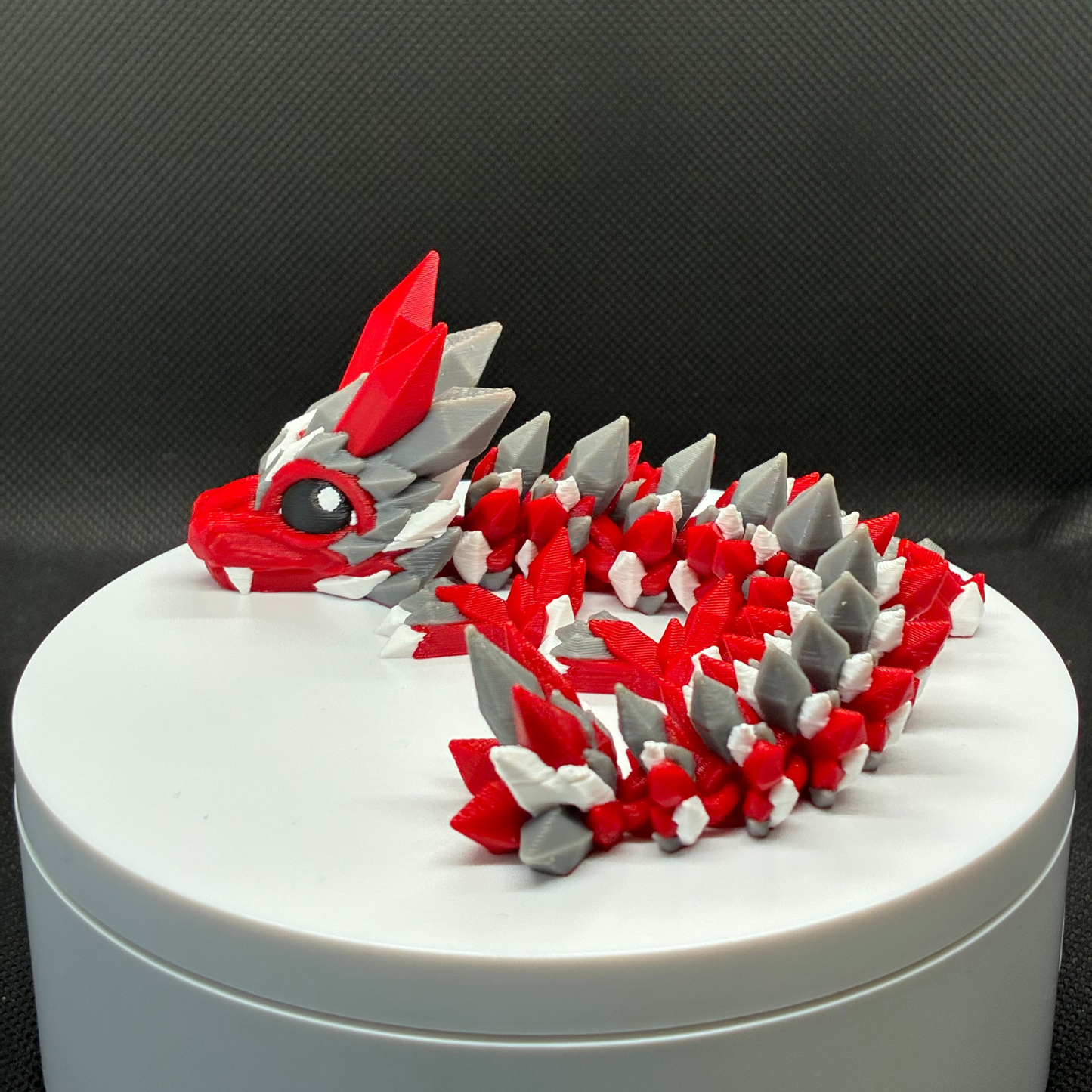 Crimson Frost Crystal Dragon