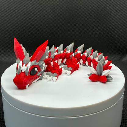 Crimson Frost Crystal Dragon