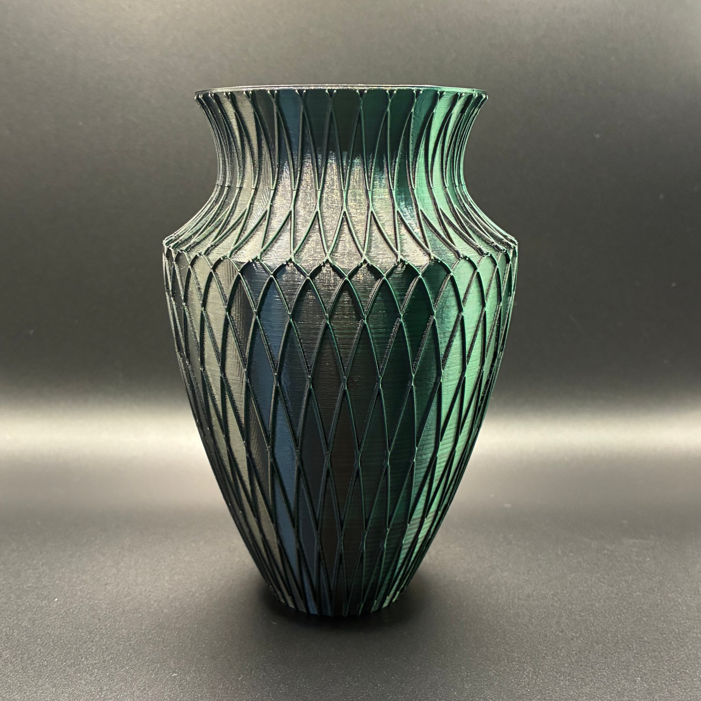 Emerald Veil Vase