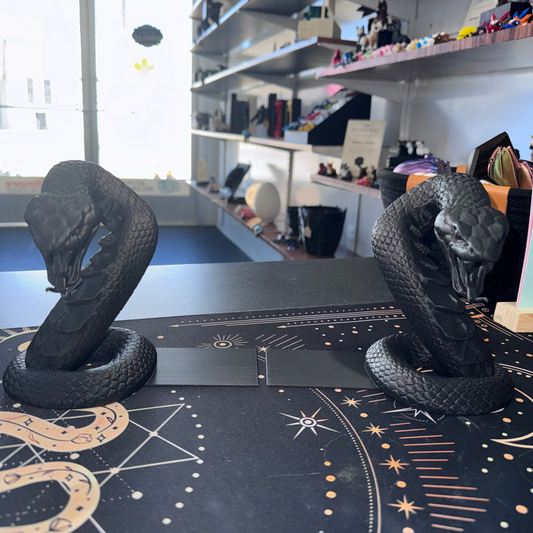 Serpent Bookends – Twin Guardians