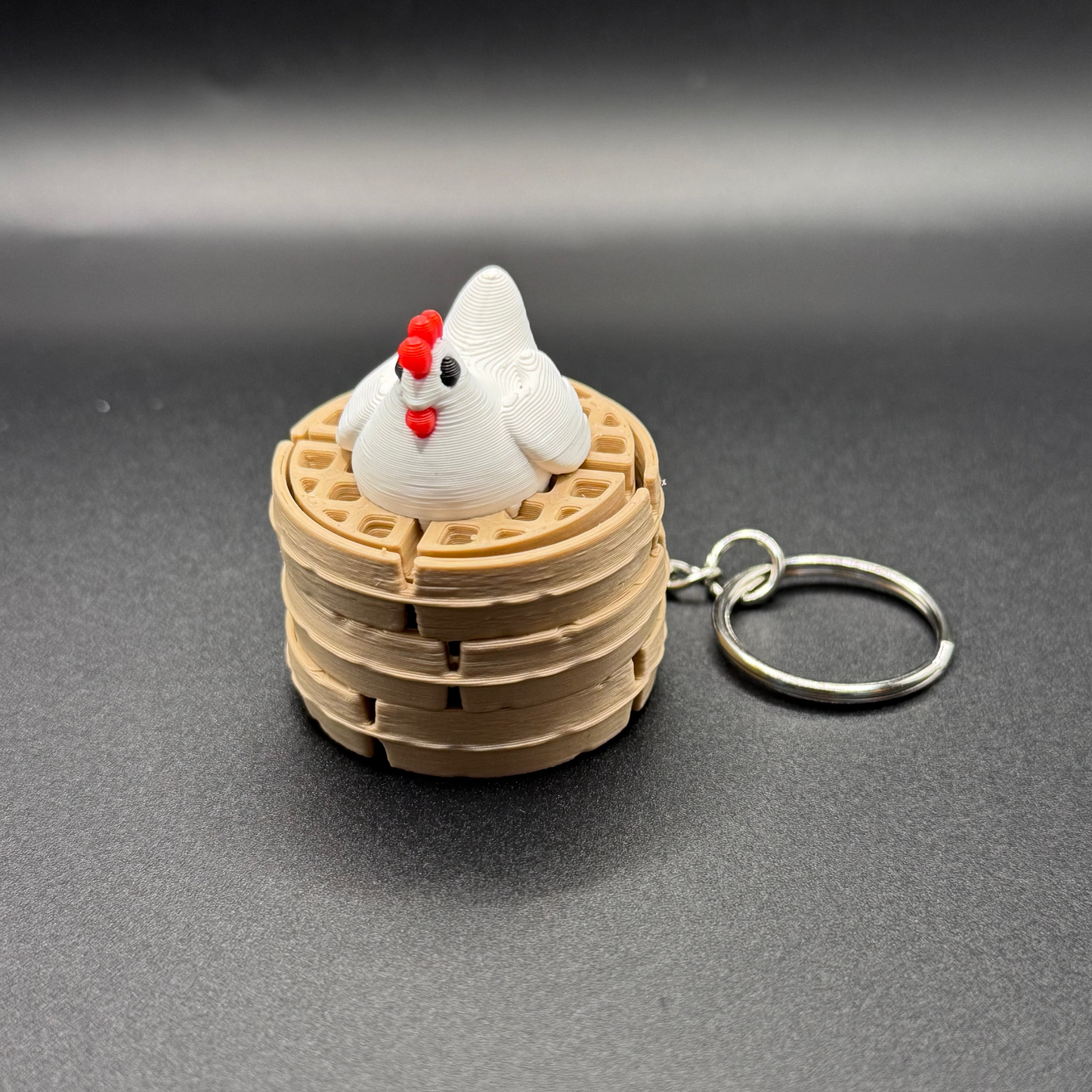 Waffle Keychain Clickers
