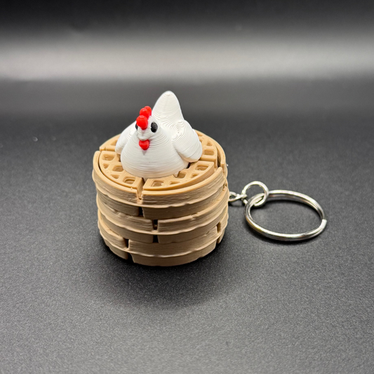 Waffle Keychain Clickers