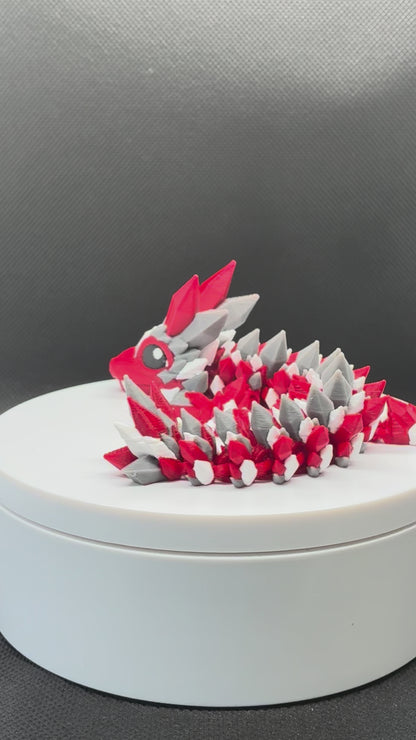 Crimson Frost Crystal Dragon